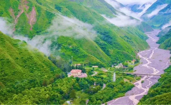 Sunset in the mountains